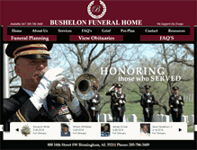 Tablet Screenshot of bushelonfuneralhome.com